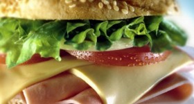 Deli bagel sandwich
