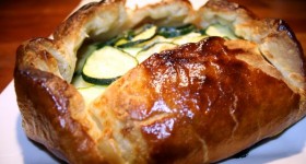 zucchini and ricotta galette