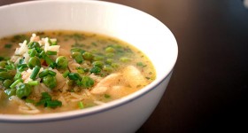 lemon rice and pea soup with chicken6