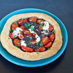 Tomato and Tapenade Tarts with Mascarpone Cheese