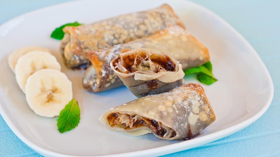 baked banana and nutella roll2