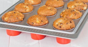 pear and chocolate chip muffins