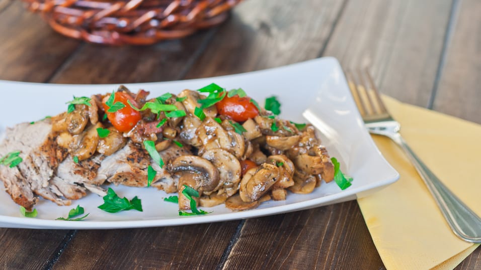 pork loin with mushroom ragu