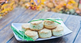 chives and cream cheese biscuits