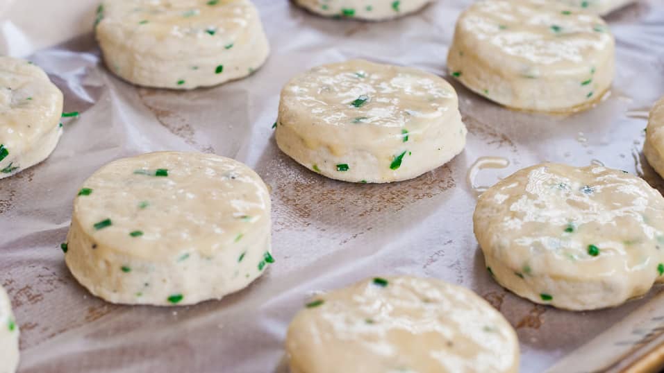 chives and cream cheese biscuits