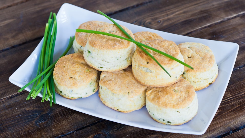 chives and cream cheese biscuits