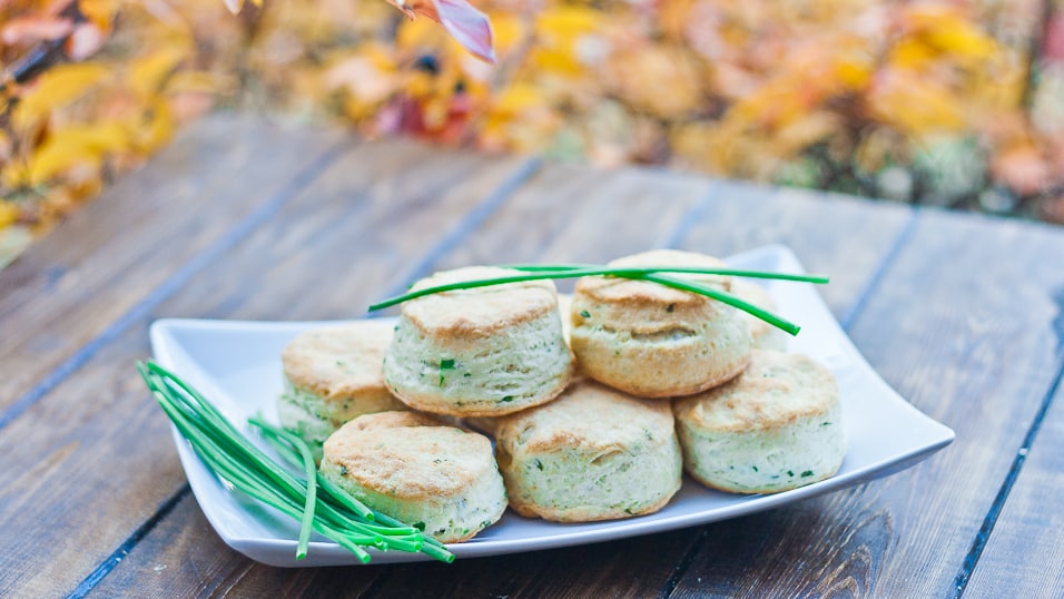 chives and cream cheese biscuits