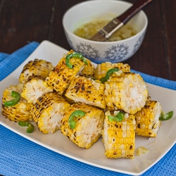 Corn with Jalapeno-Garlic Butter