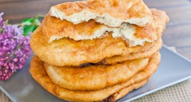 fried dough with feta cheese-1-2