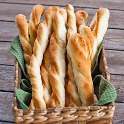 Twisted Parmesan Breadsticks