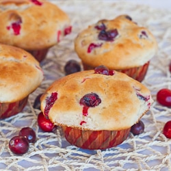 Cranberry and Banana Muffins