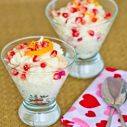 Pomegranate-Coconut Rice Pudding