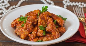 boneless chicken wings with bbq sauce-1-2