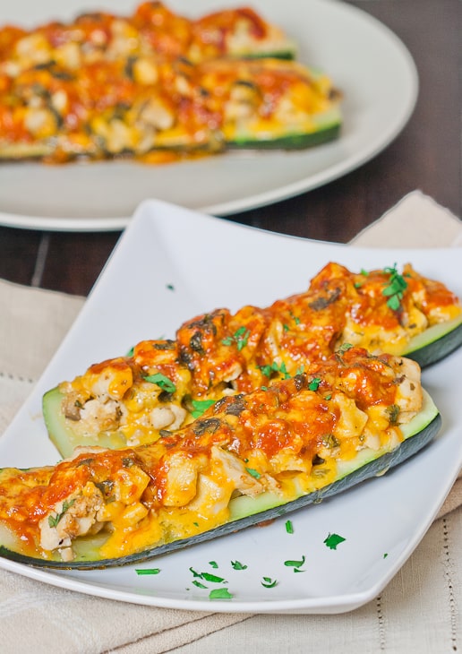 chicken enchilada stuffed zucchini chicken enchilada stuffed zucchini