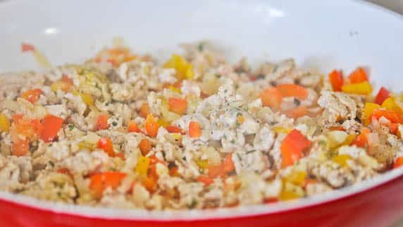 Skinny Turkey Stuffed Peppers