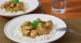 basil chicken in coconut curry sauce-1-2