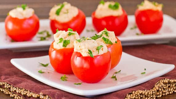 shrimp and crab dip stuffed cocktail tomatoes-1-5