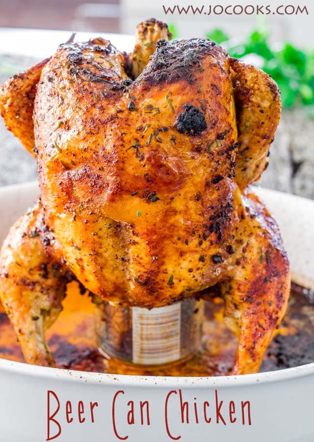 Beer Can Chicken - Delicious flavor from all the spices and the steam from the beer creates an unbelievable juicy, tender and delicious chicken.
