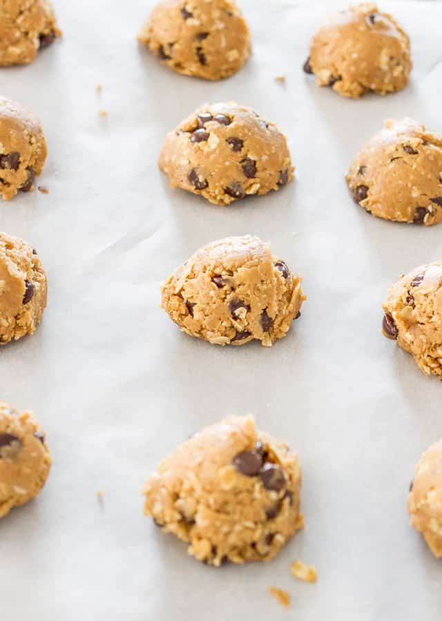 Peanut Butter Oatmeal Chocolate Chip Cookie dough