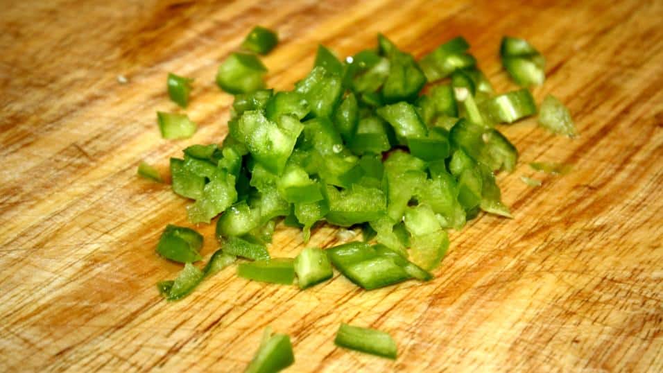 Poblano pepper chopped into small pieces