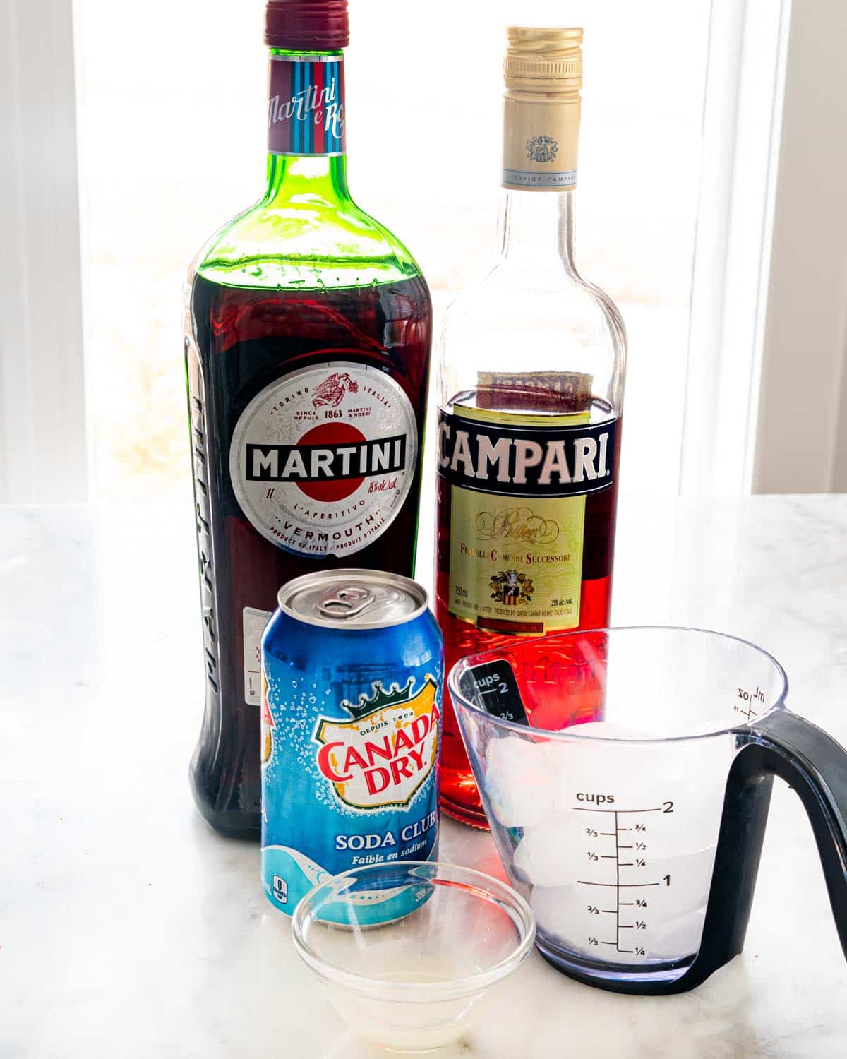 ingredients needed to make americano cocktail