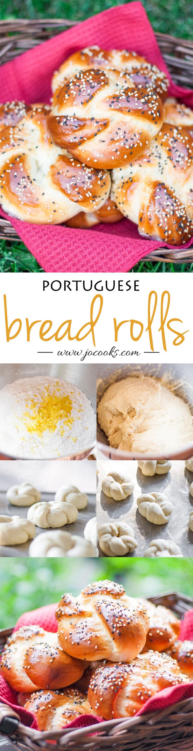 pin for portuguese sweet bread rolls