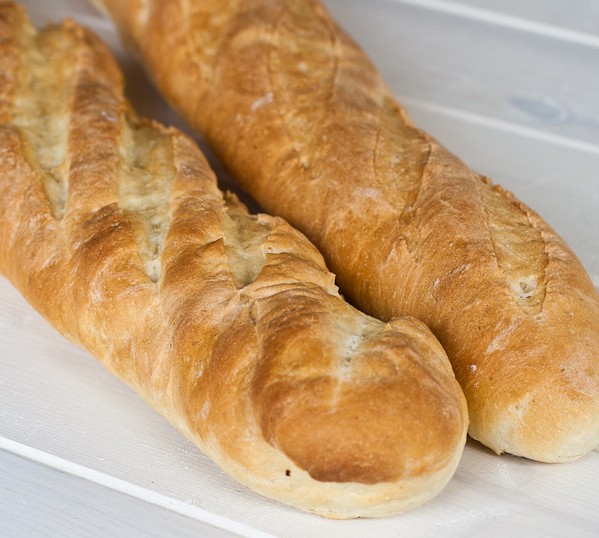 two french baguettes