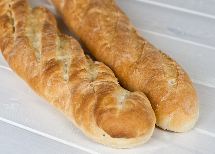 two french baguettes