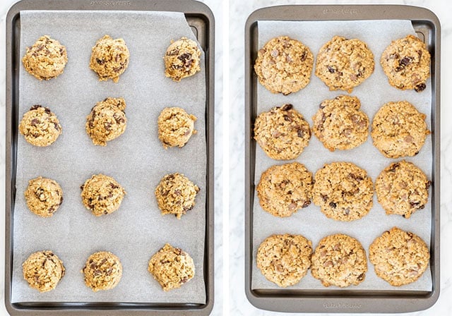 Oatmeal Cookies process shots