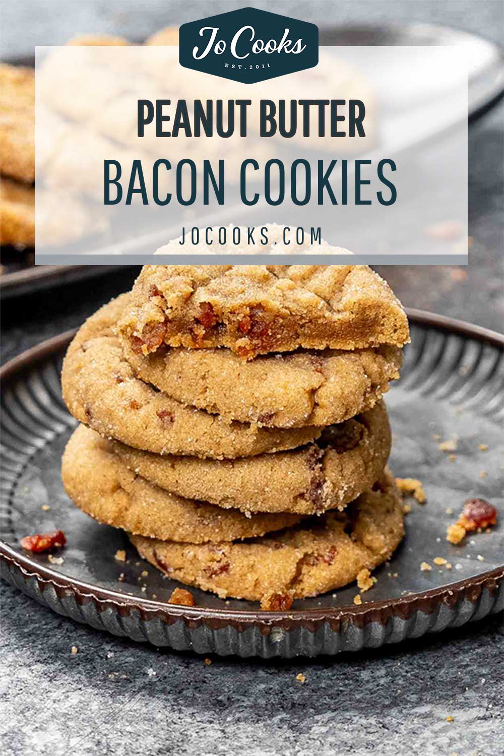 pin for peanut butter bacon cookies.