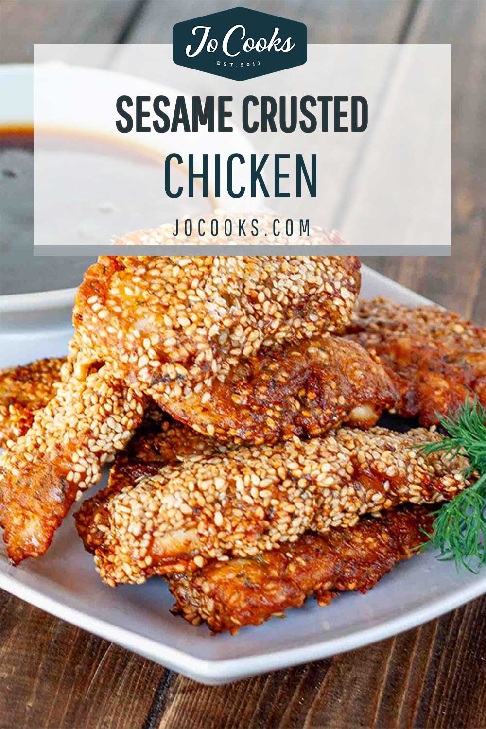 pin for sesame crusted chicken.