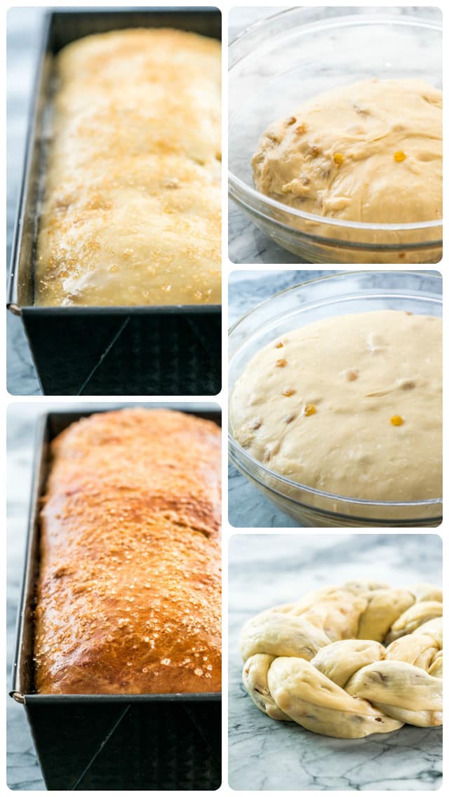 process of rising and baking bread