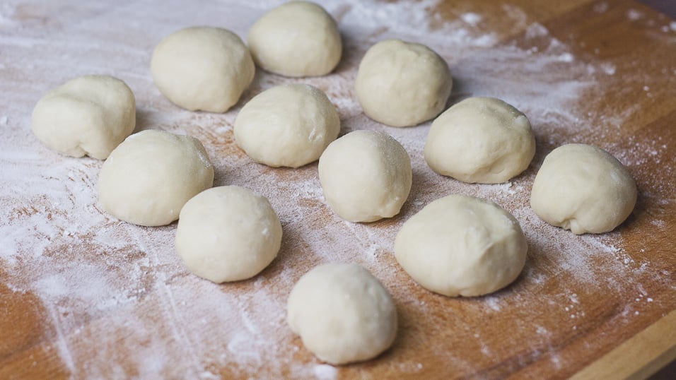 Dough balls for the Chinese Style Meat Buns