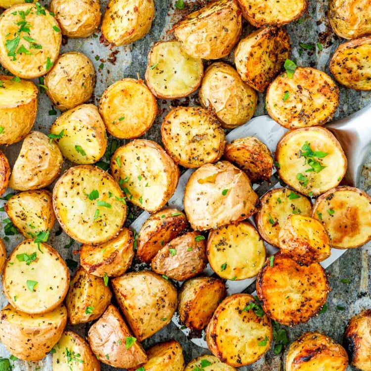 Roasted Little Potato Recipe - Easy or Elevated Options - Buttered Side Up