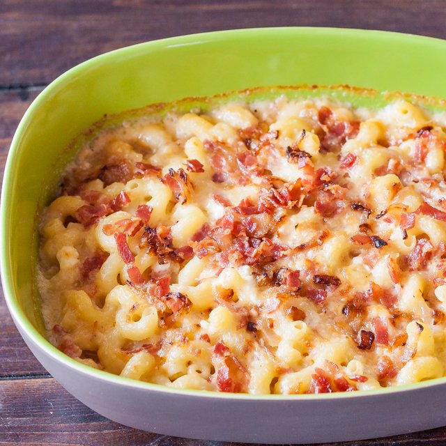 Top shot of the Ultimate Mac and Cheese