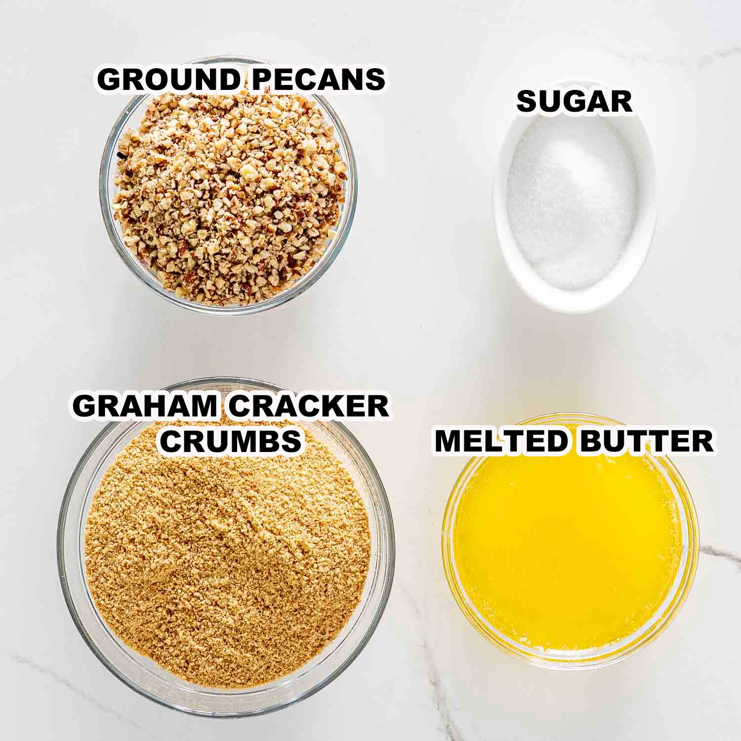 ingredients needed to make lemon cheesecake.