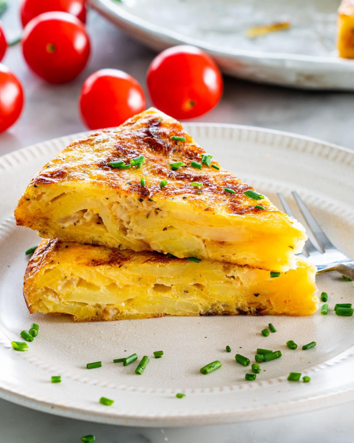 Tortilla con Jamón y Queso