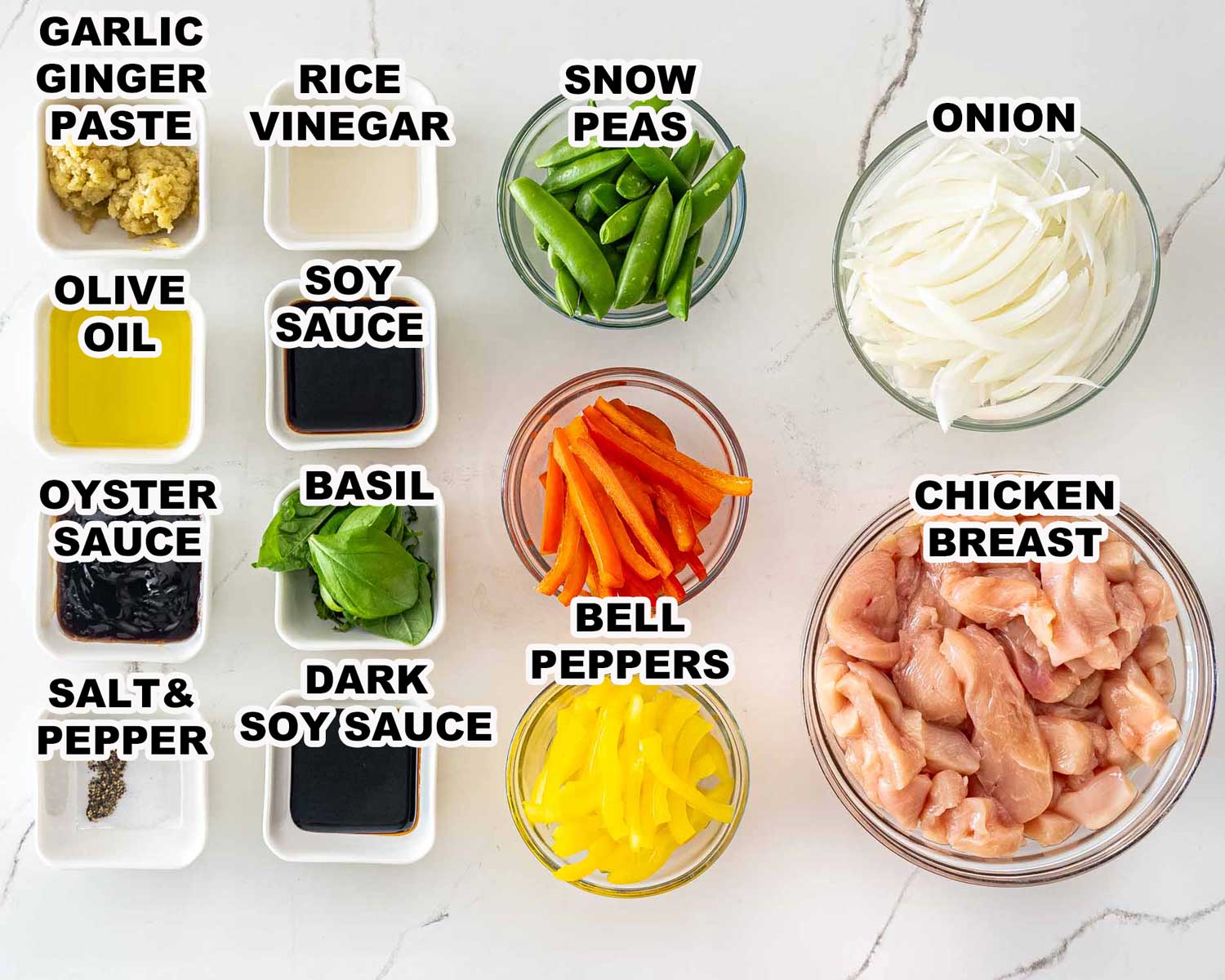 ingredients needed to make oyster sauce chicken.