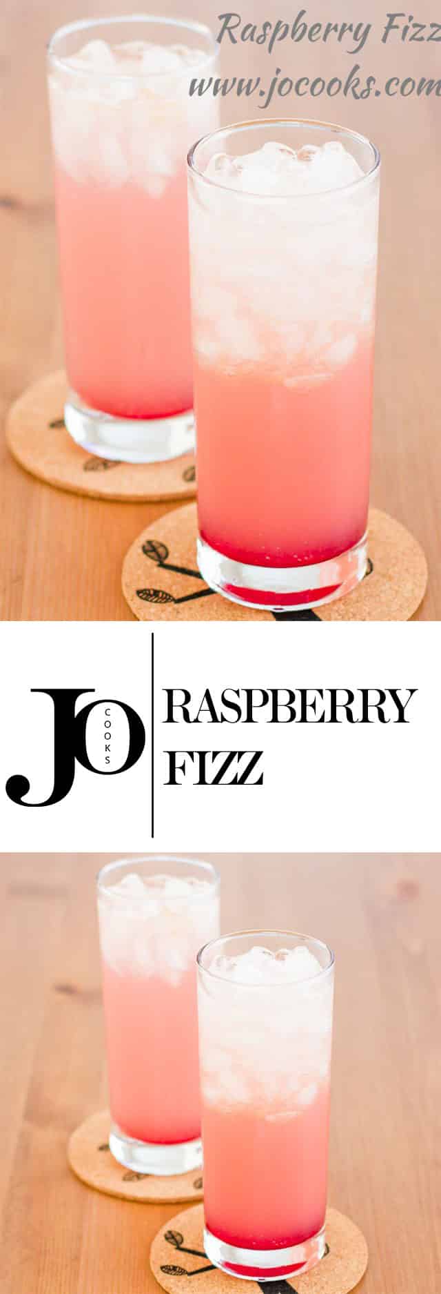 Raspberry Fizz – a perfect refreshing non alcoholic beverage to quench your summer thirst. 4 simple ingredients for this great kid friendly drink.
