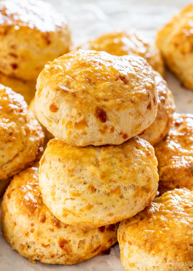 close up of finished Buttermilk Biscuits