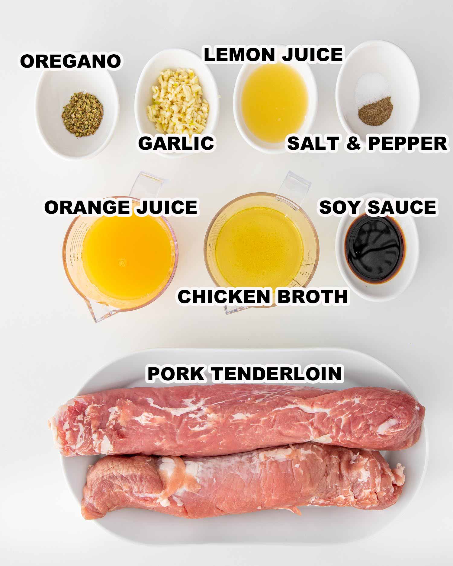 ingredients needed to make crockpot cuban style pork tenderloin.