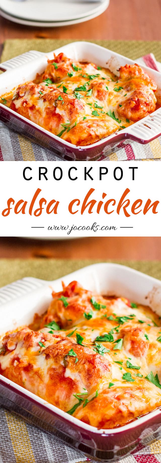 Crockpot Salsa Chicken - Jo Cooks