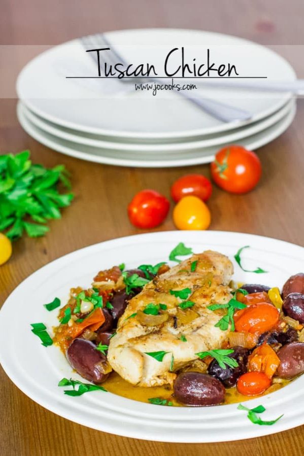 tuscan chicken on a plate
