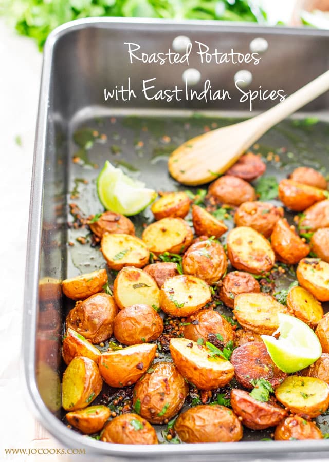 roasted potatoes with east indian spices