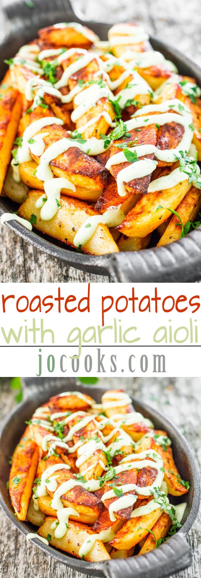 Roasted Potatoes with Garlic Aioli photo collage