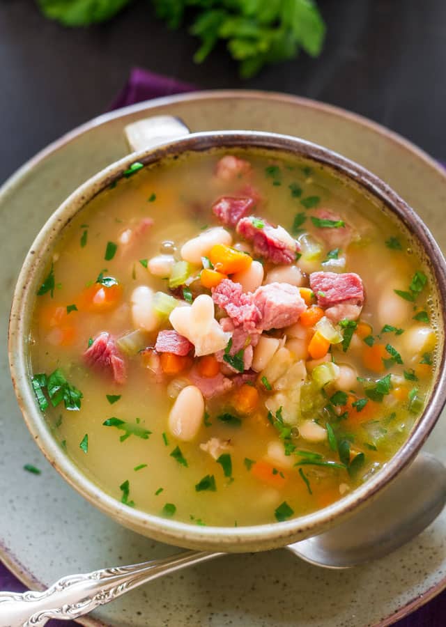 Leftover Ham and Bean Soup - Jo Cooks