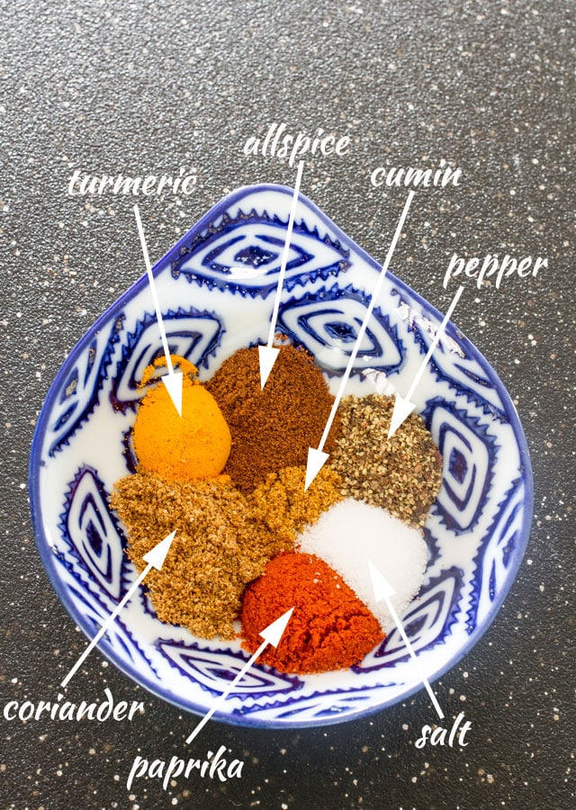 A blend of Spices in a bowl