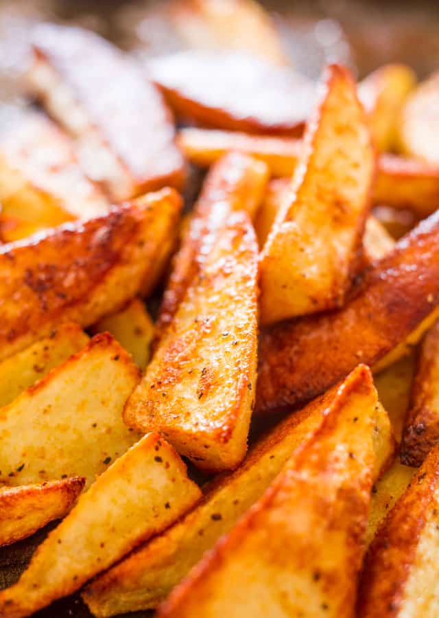 Close up shot of fries