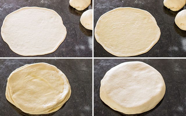 Process shots showing how to make Sunflower Bread