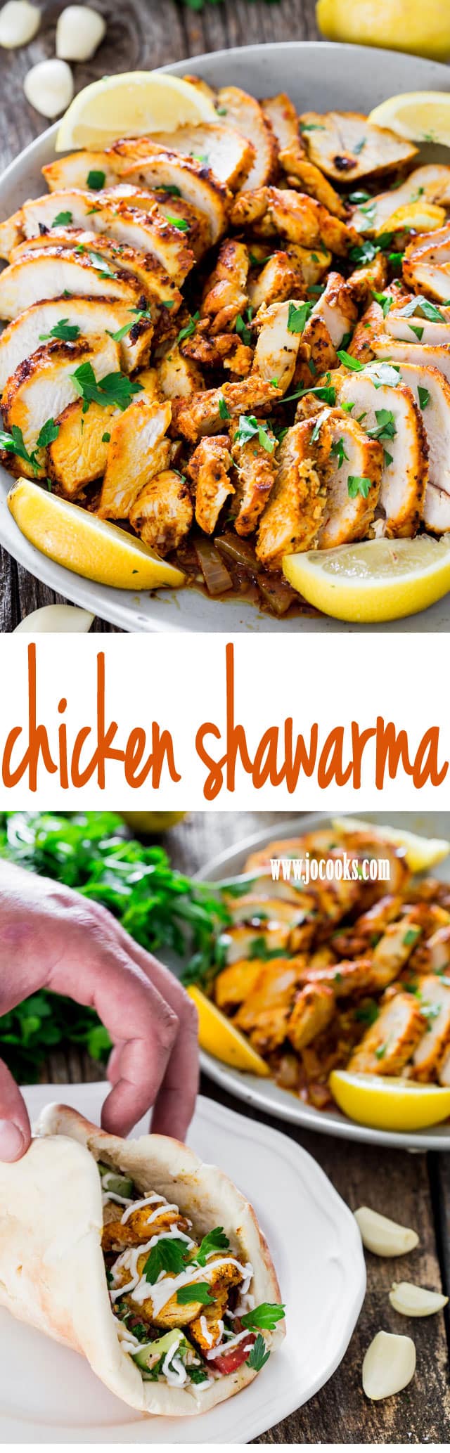 Oven Roasted Chicken Shawarma - Jo Cooks